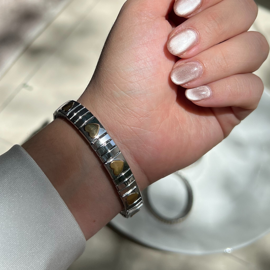 Pulsera Italiana - Corazones grandes